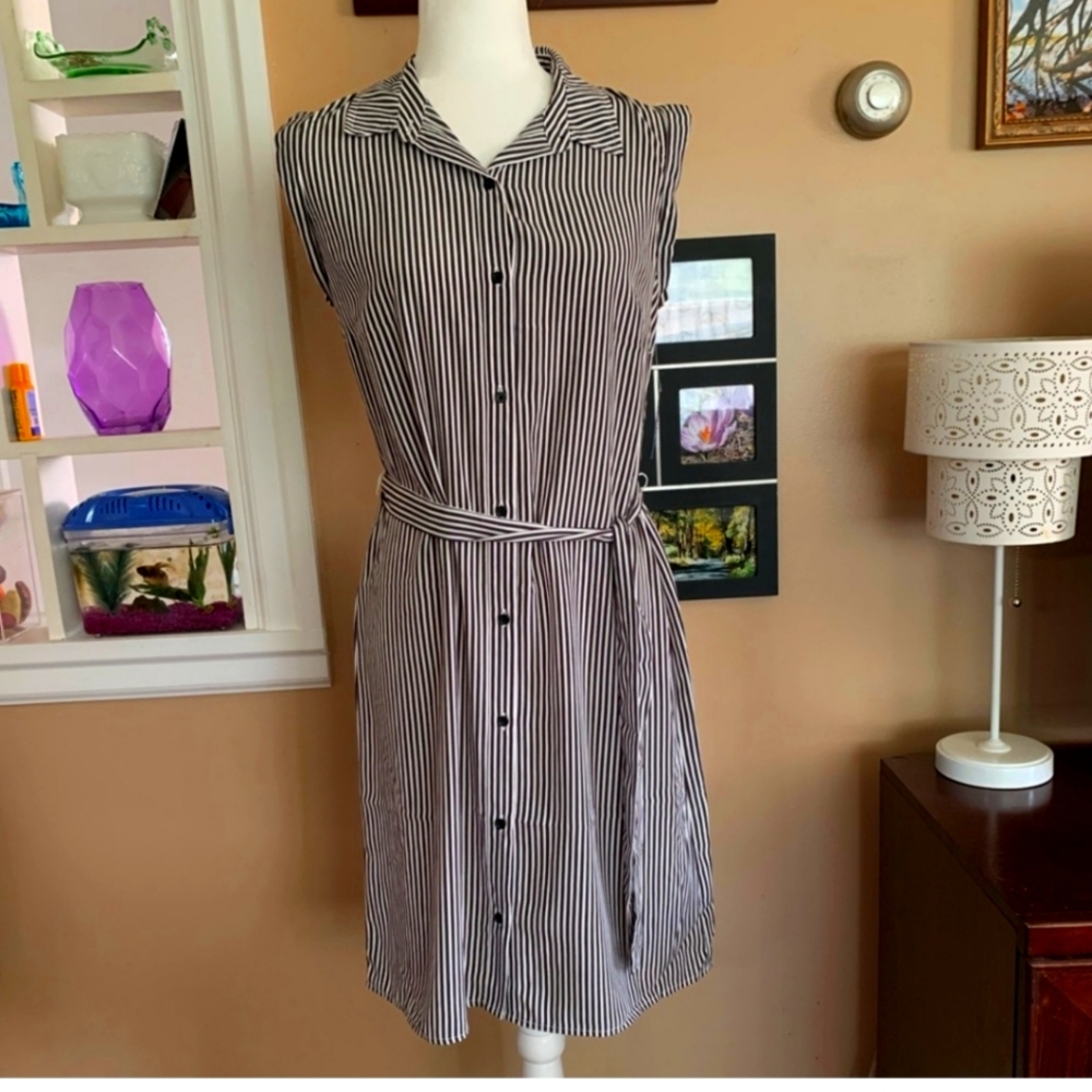 Old Navy | striped shirt dress